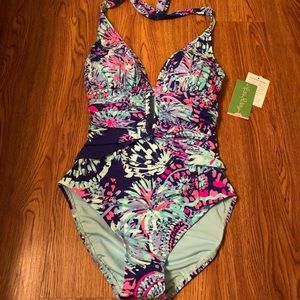 🆕 Lilly Pulitzer Lanai Halter Swimsuit